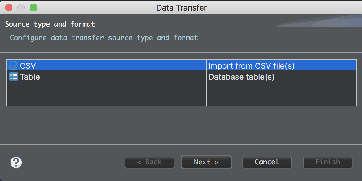 how to create or import a database into dbeaver